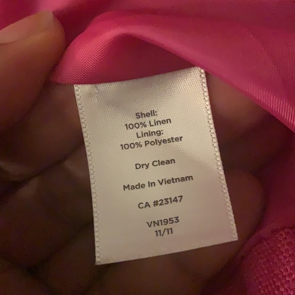 Talbots pink pea coat jacket size 2P - Picture 8 of 8